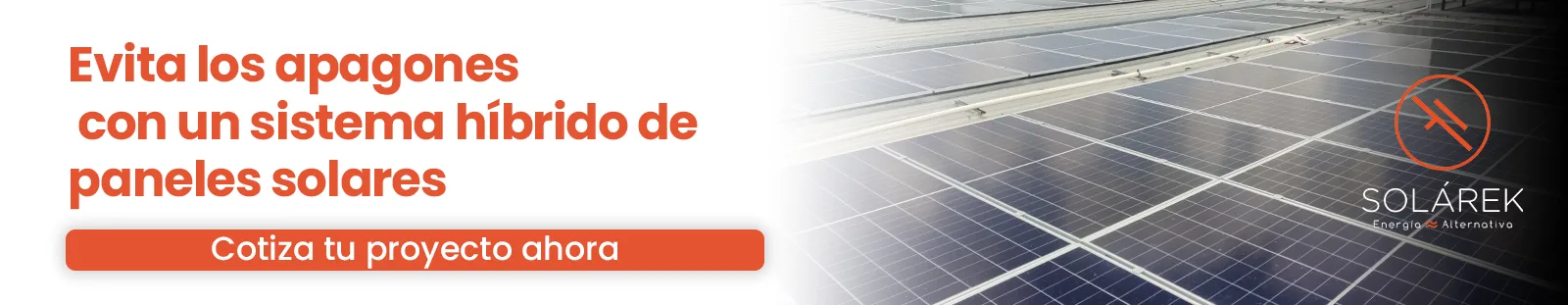 Paneles solares con baterías apagones